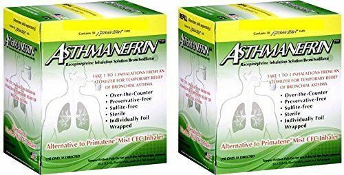 Asthmanefrin Asthma Medication Refill, 30 Count, 2 Pack -expiration 04-2022