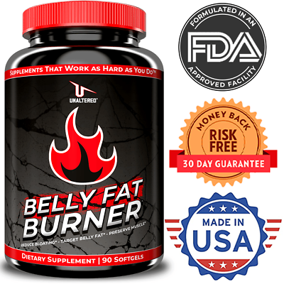 Belly Fat Burner Pills To Lose Stomach Fat - Weight Loss Supplement, Men & Women