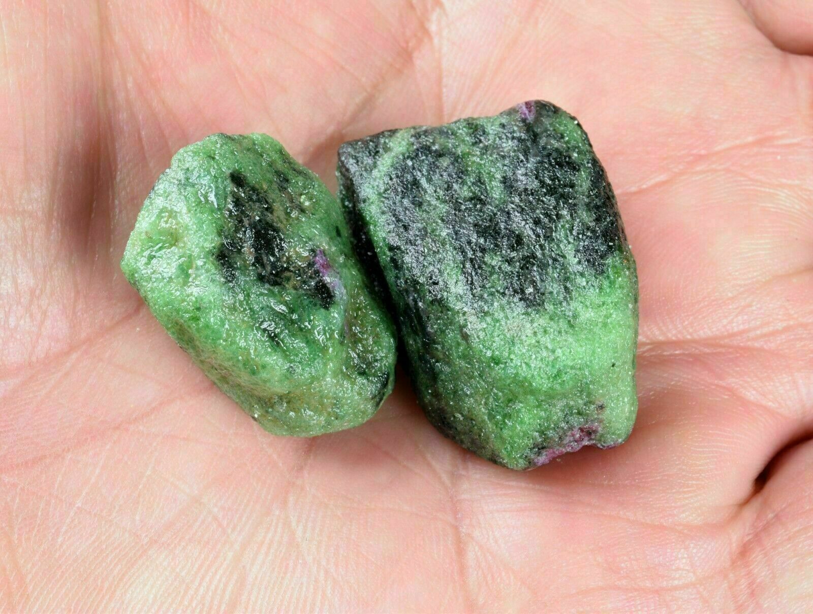 Certified 100% Natural Untreated 174.10 Cts. Ruby Zoisite Bicolor Rough Gemstone