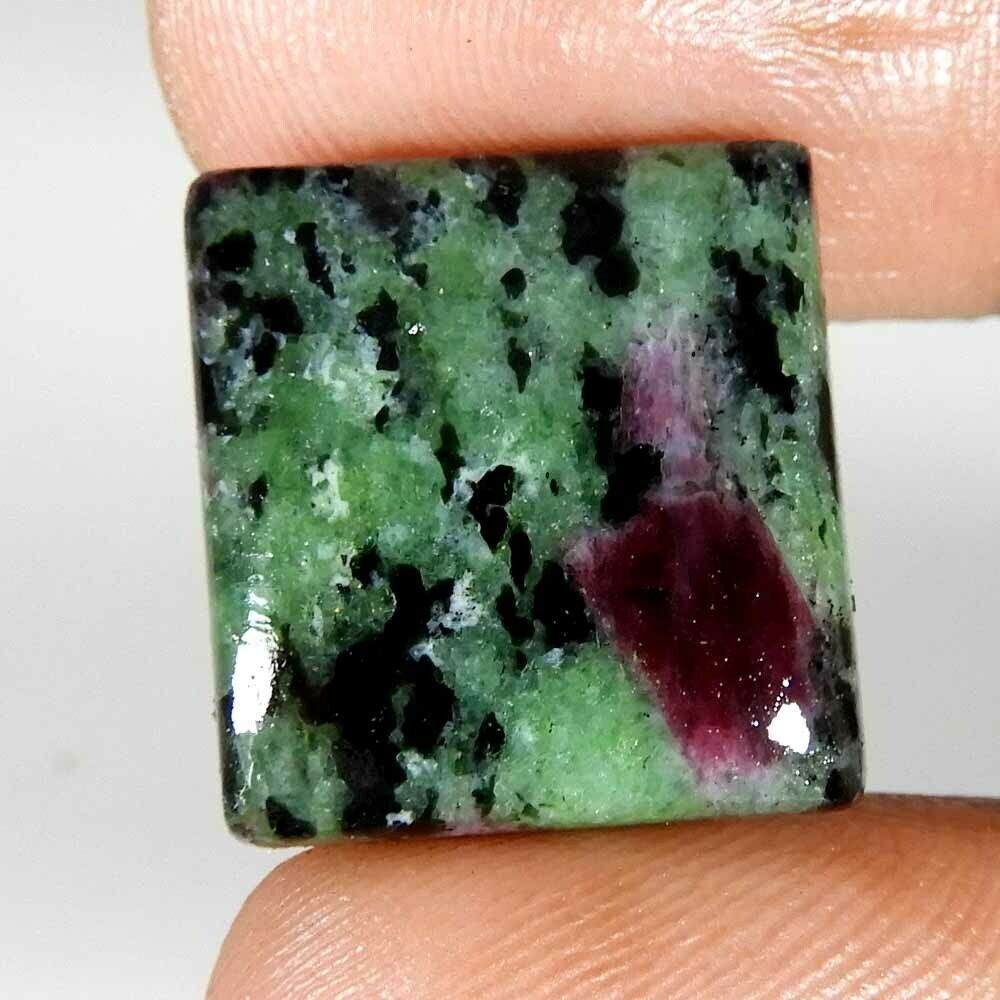 22.40cts. 100% Natural Ruby In Zoisite Octagon Cabochon Loose Gemstone