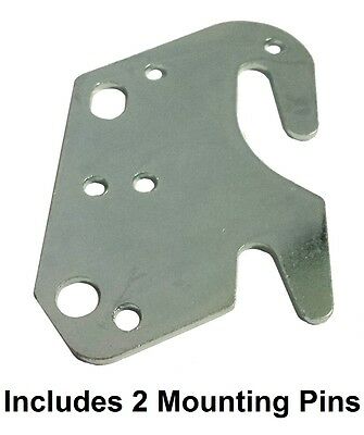Universal Wood Bed Rail 2" Bracket Metal Claw Hook Plate - Includes Pins