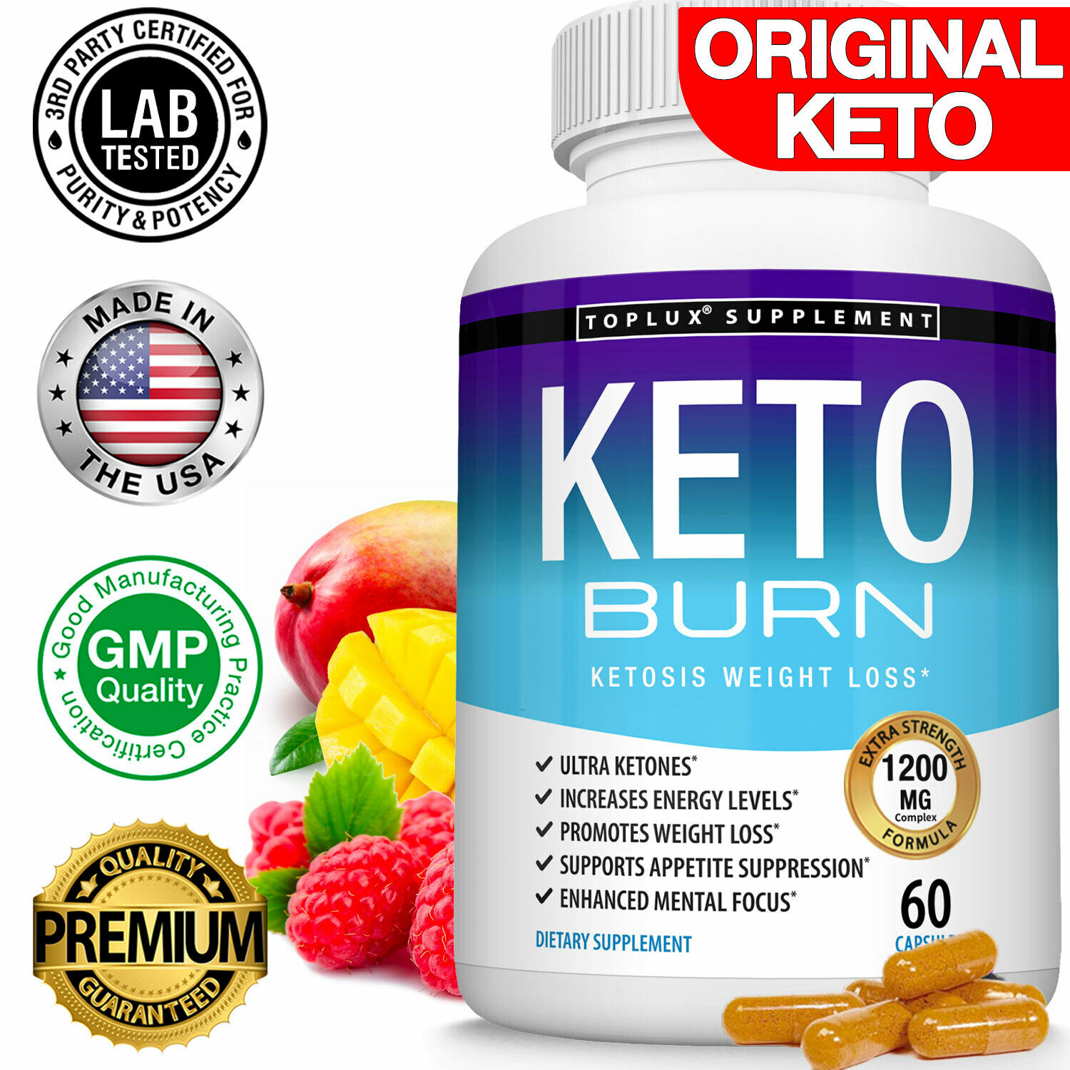 Keto X Burn Diet Pills 1200mg Weight Loss Ketosis Fat Burner Carb Blocker Everyo
