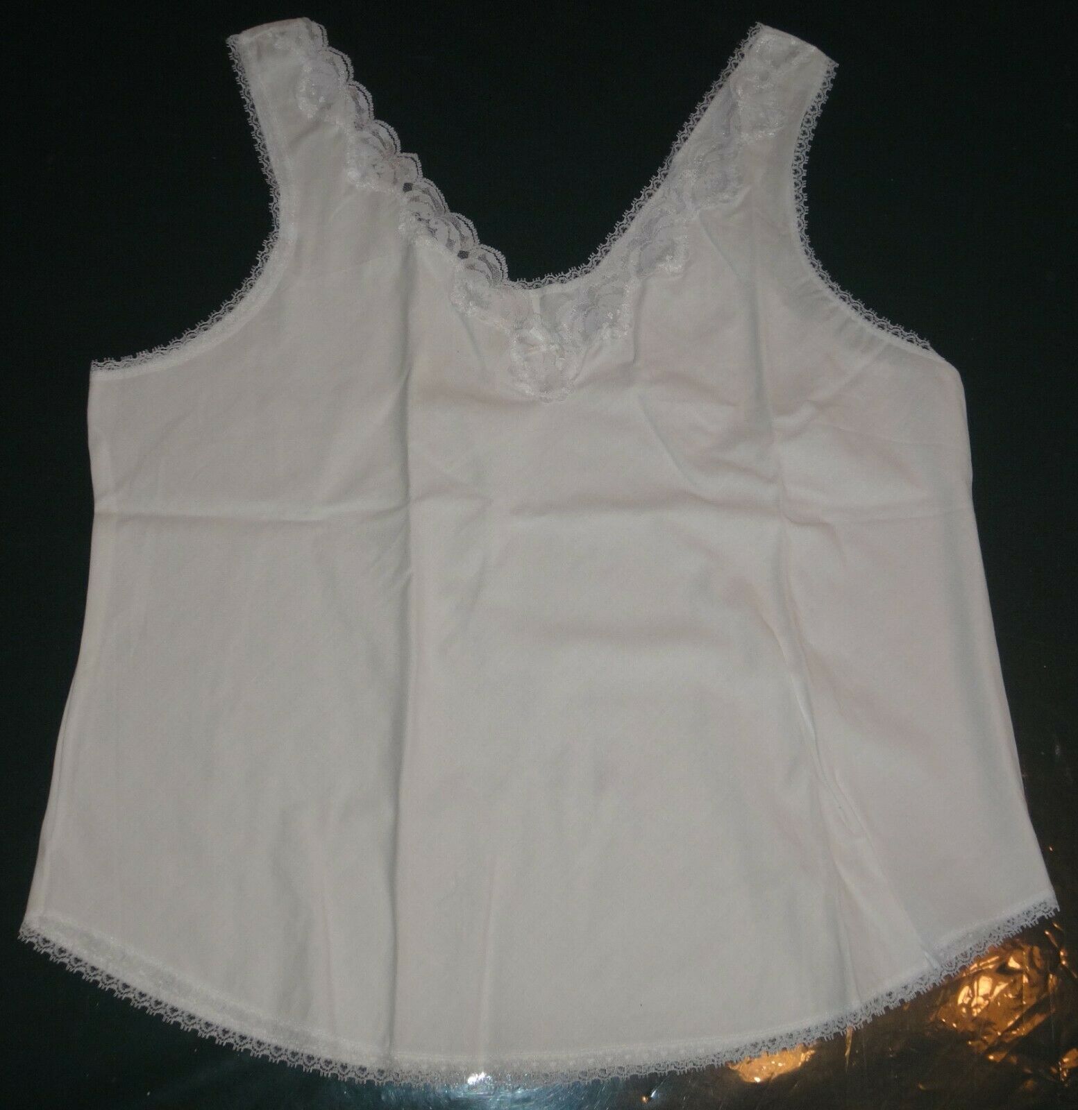 Vintage Camisole Ivory Lace Top Size 36