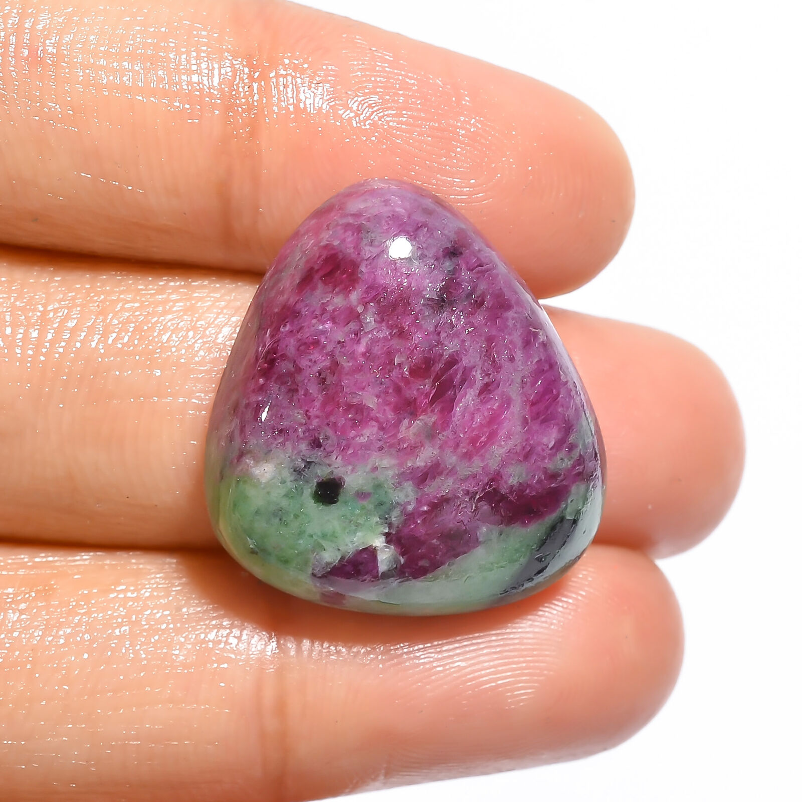 Aaa+ Natural Ruby Zoisite Fancy Cabochon Loose Stone 42.5 Ct. 24x21x8mm Ee-16951
