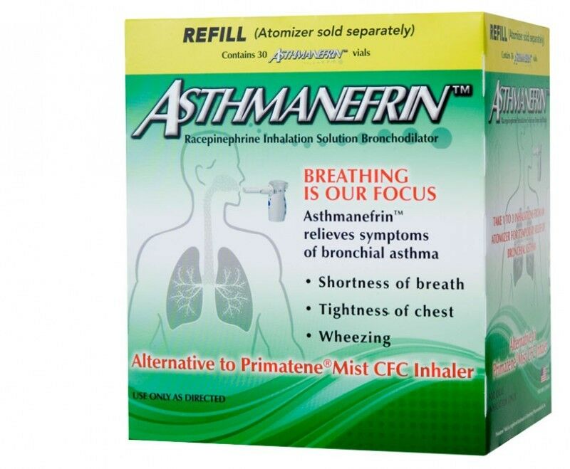 Asthmanefrin Asthma Medication Refill 30 Count Exp. Date 04/22 (april 2022) New