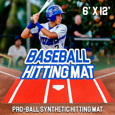 6'x12' Baseball / Softball Batting Mat - Clay