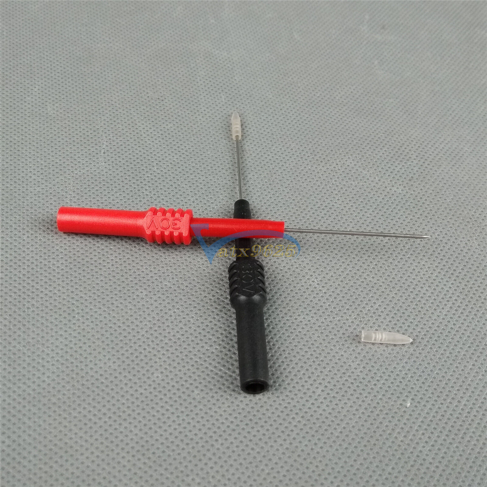 1pcs Insulation Piercing Needle 4mm Test Probe Red/black