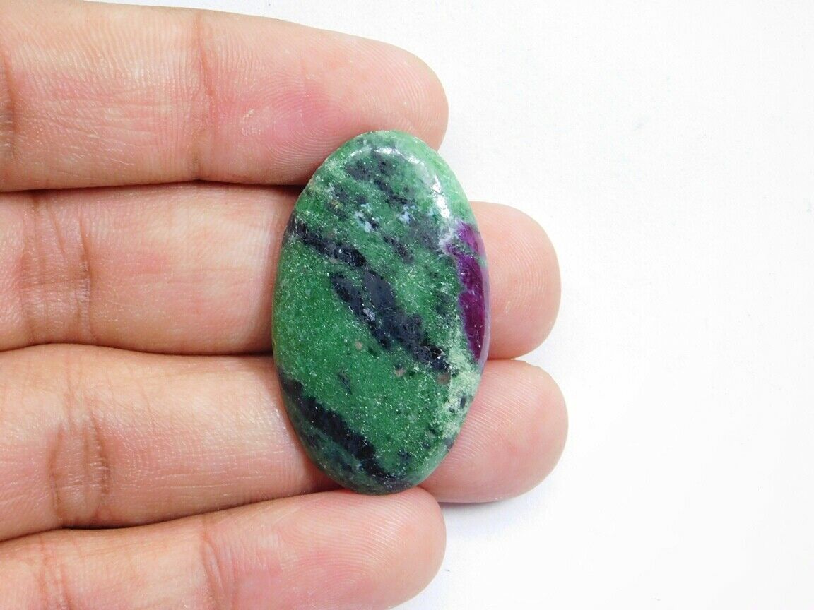 100% Natural Cabochon Ruby Zoisite Loose Gemstone Making Jewelry 38 Cts. Eb-3993