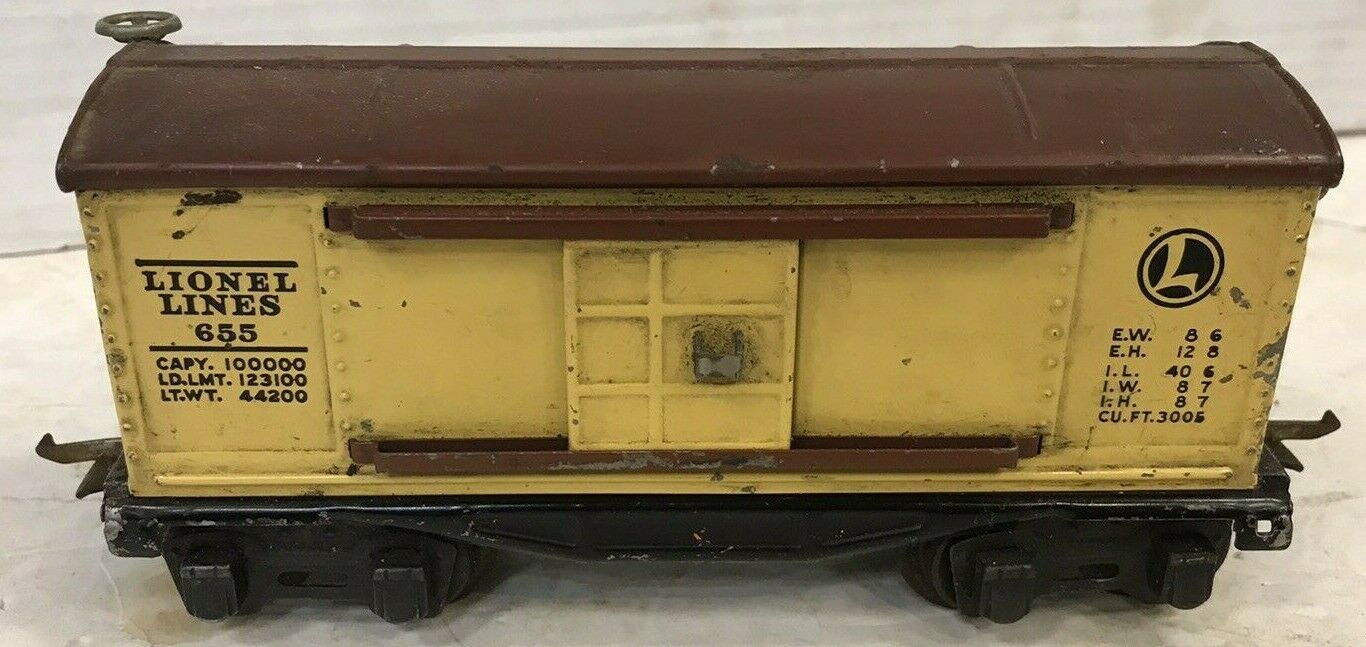Vintage Lionel Train #655 Lionel Lines Box Car Free Shipping!