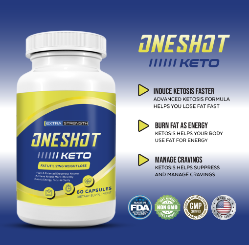 One Shot Keto Diet Pill, Advanced Weight Loss Metabolic Support 60 Pills