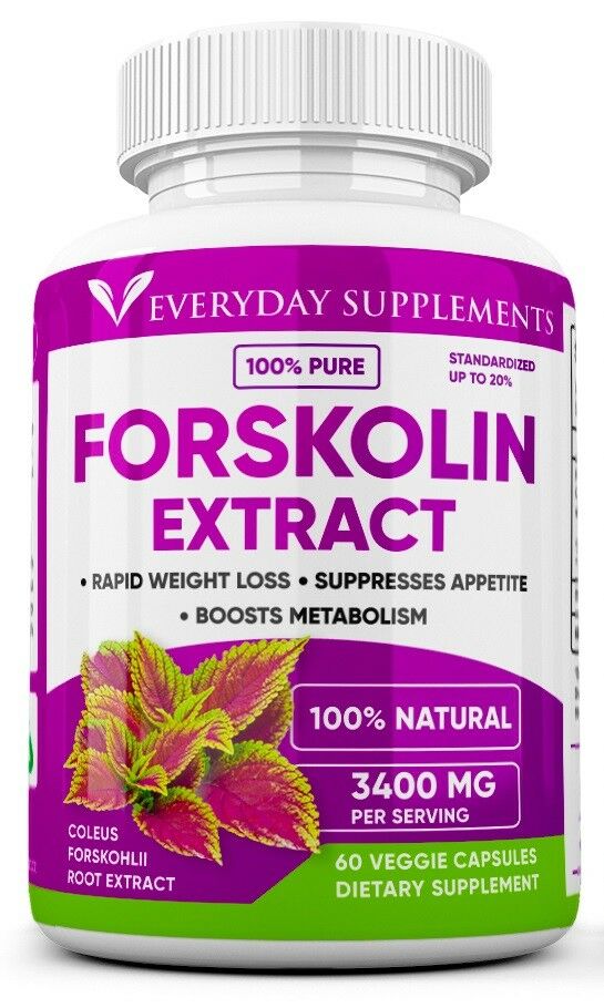 Forskolin Maximum Strength 100% Pure 3400mg Rapid Results! Forskolin Extract
