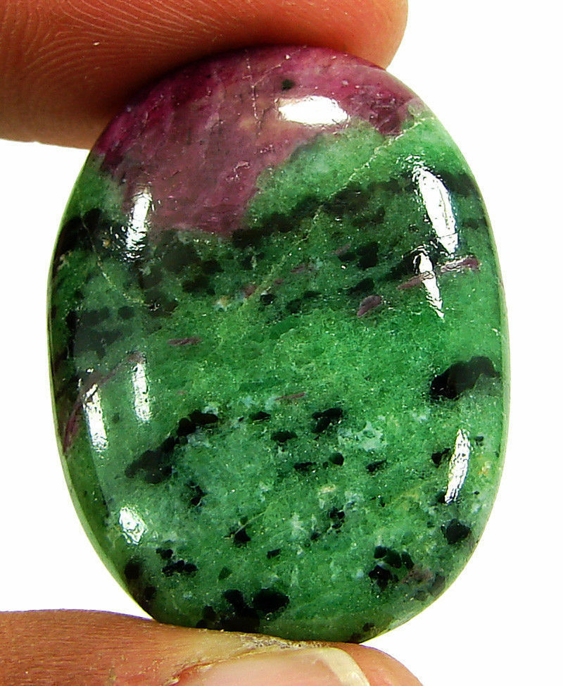 67.60 Ct Natural Ruby Zoisite Anyolite Loose Gemstone Cabochon Stone - 19258