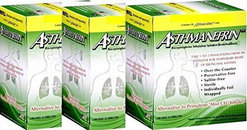 Asthmanefrin Asthma Medication Refill, 30 Count (pack Of 3) Expiration Sept 2022
